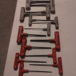 Craftsman tools T handle Allen wrench metric and SAE