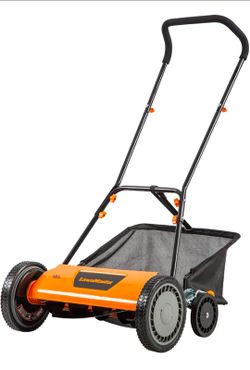 LawnMaster LMRM1801 Push Reel Lawn Mower 18-Inch 5-Blade (New in box)