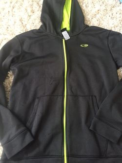 Boys championship duo-dri hooded zip up XL 16/18