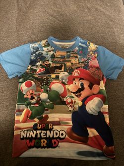 Used Universal Studios Hollywood Shirt Kids Small Super Nintendo World Mario