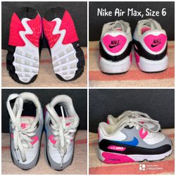 Nike AirMax Girls Shoes Pink Size 6 Air Max