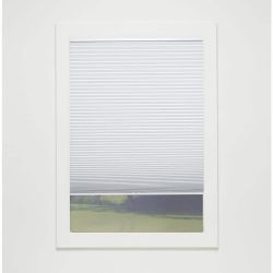 Perfect Lift White 44x64 Cordless Blackout Honeycomb Cellular Shade
