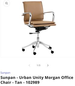 Sunpan Morgan Office Desk Chair - TaN