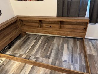 Twin bed frame and mattress