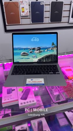 Apple MacBook Air 13.3" (M1 Chip, 16GB Ram, 256GB SSD) Silver- Excellent