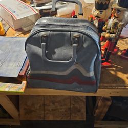 Vintage Bowling Ball And Bag