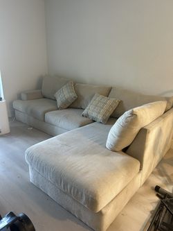 Love Seat Large Sofa With Pillows