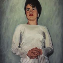 Oil Painting Of Patsy Cline 