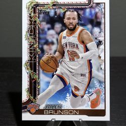 SSB-JB Jalen Brunson 2025-26 Topps Holiday - SSP Back Variations