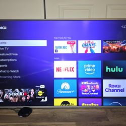 Vizio 55 TV P55-C1 and ROKU device $65-OBO
