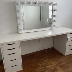 Vanity Mirror  43 “x 30 With Drawers