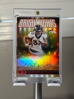 2024 Panini Illusions Javonte Williams Broncos Bright Lights Auto BLS-JWS