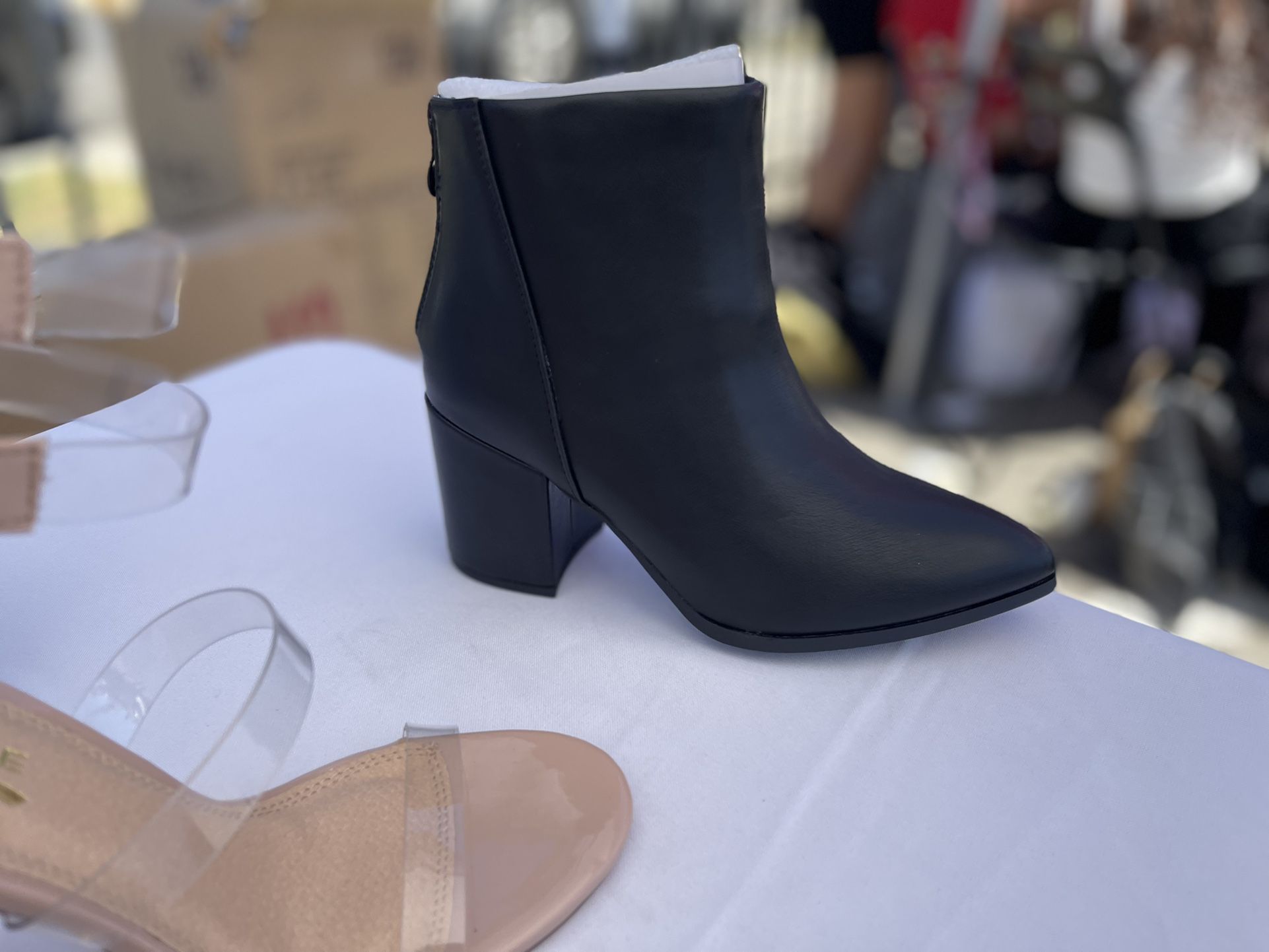 Black Booties/ Boots/ Heel Size 5.5-10