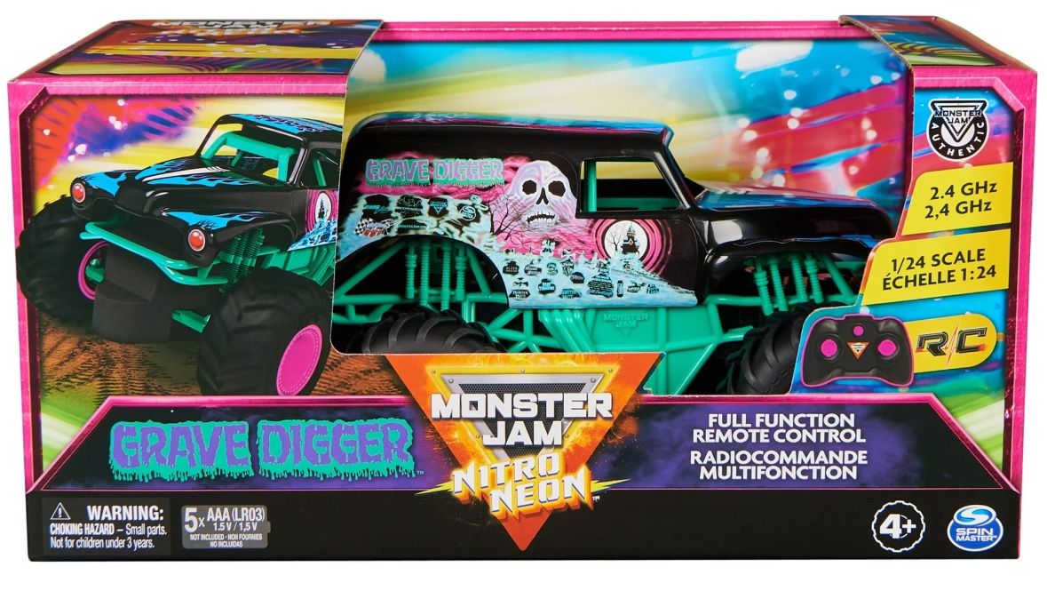 Monster Jam Nitro Neon 1:24 scale Grave Digger RC