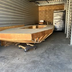 Unfinished Wood Project Boat