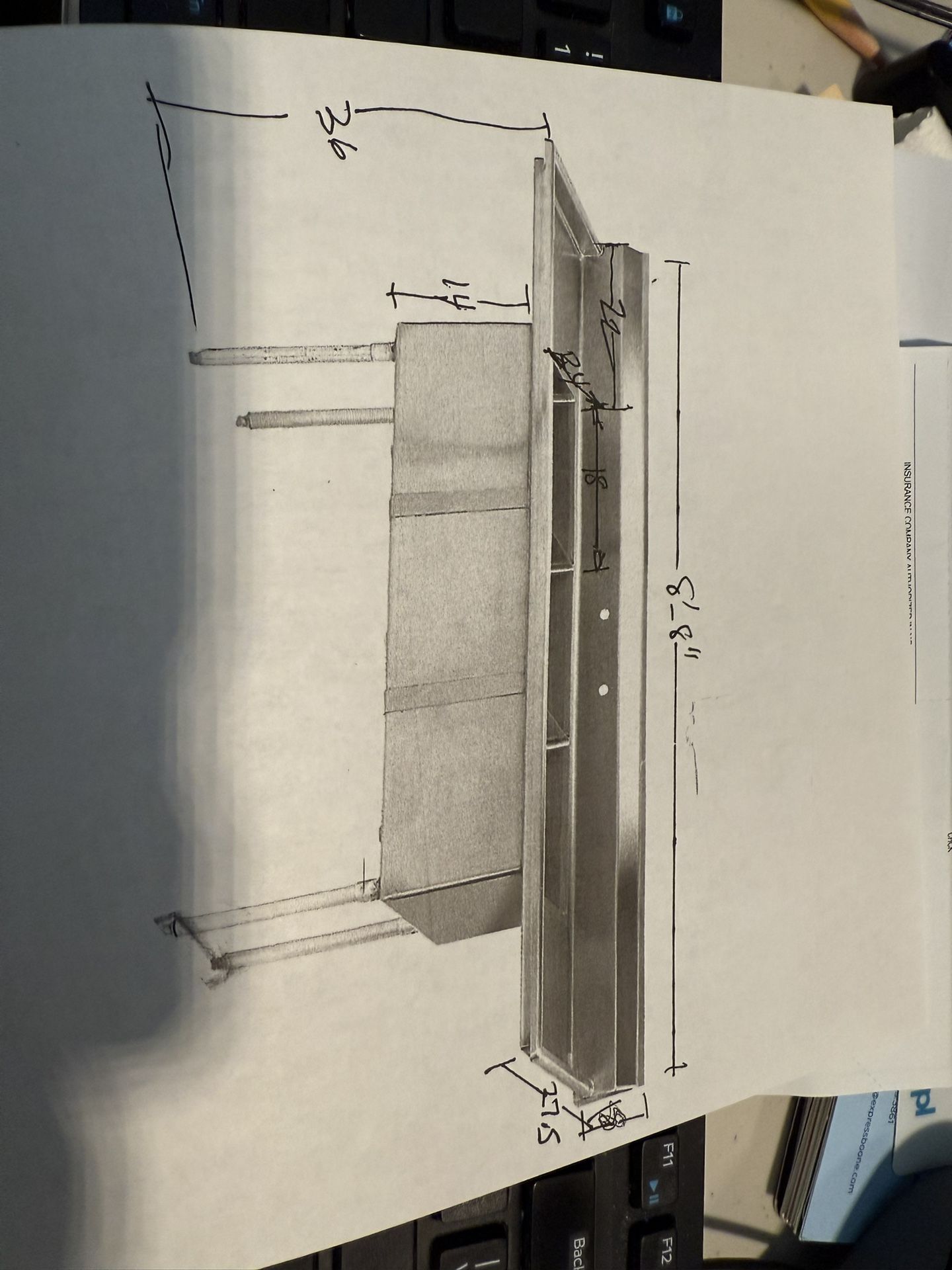 3 Compartment Sink, stainless, NSF,