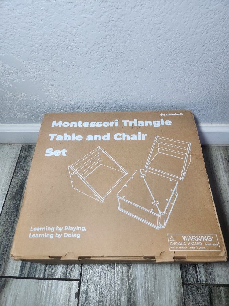 Woodtoe 4 PCS Montessori Weaning Table and Chair Set
