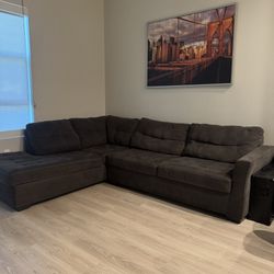 Sectional Midnight Gray Couch 
