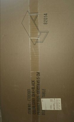 Brand New IBF Industrial Grey Coffee Table – Still Sealed in Box