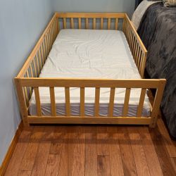 Twin  Montessori Floor Bed With Mattress 