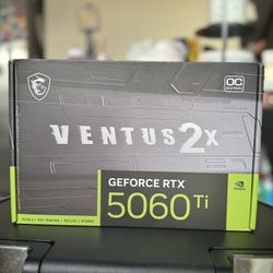 MSI GeForce RTX 5060 Ti 8G VENTUS 2X OC PLUS Graphics Card - New