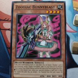 Yu-Gi-Oh Zoodiac Bunnyblast (Read Description)