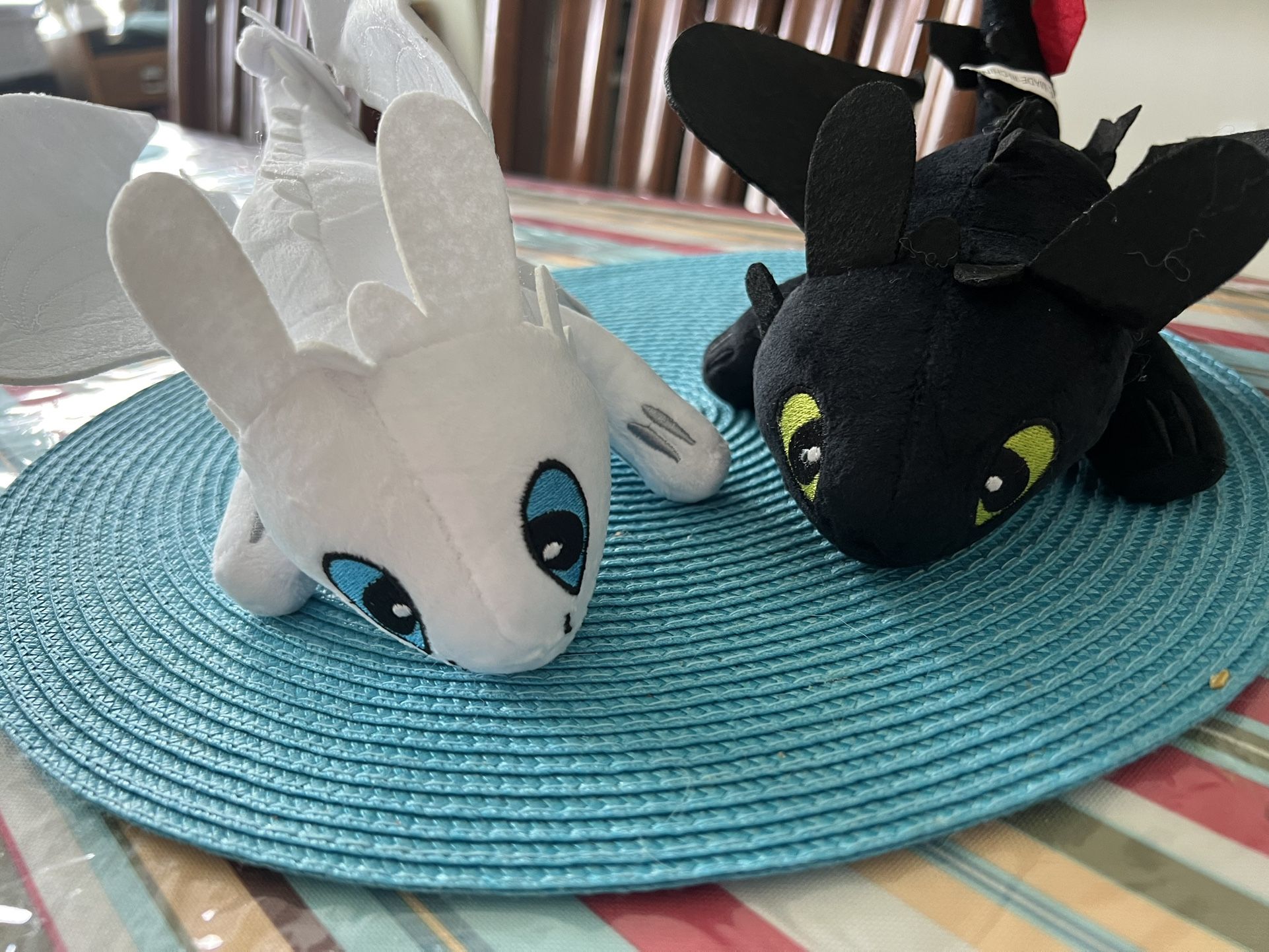How to Train Your Dragon Toothless And Light Fury Plush Doll NEW