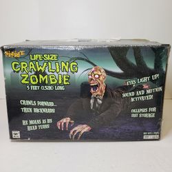Spirit 5ft Animatronic Zombie Halloween Decoration Indoor Outdoor