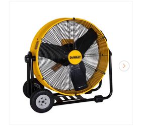 24 in. Heavy-Duty Drum Fan with Extra Long 12 ft. Power Cord and Stepless Speed Control