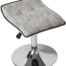 Brand New   Swivel Bar Stools, Adjustable Height Barstools for Dining Room, Vintage Leather Counter Stools for Kitchen Island, Gray