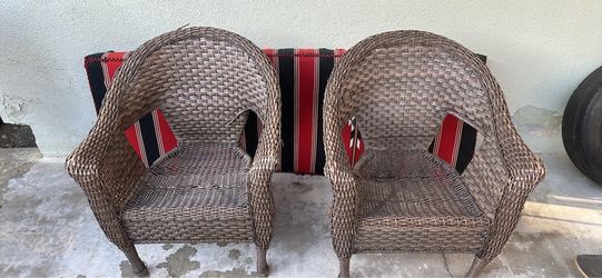 Two tightly woven chairs (15 bucks each)
