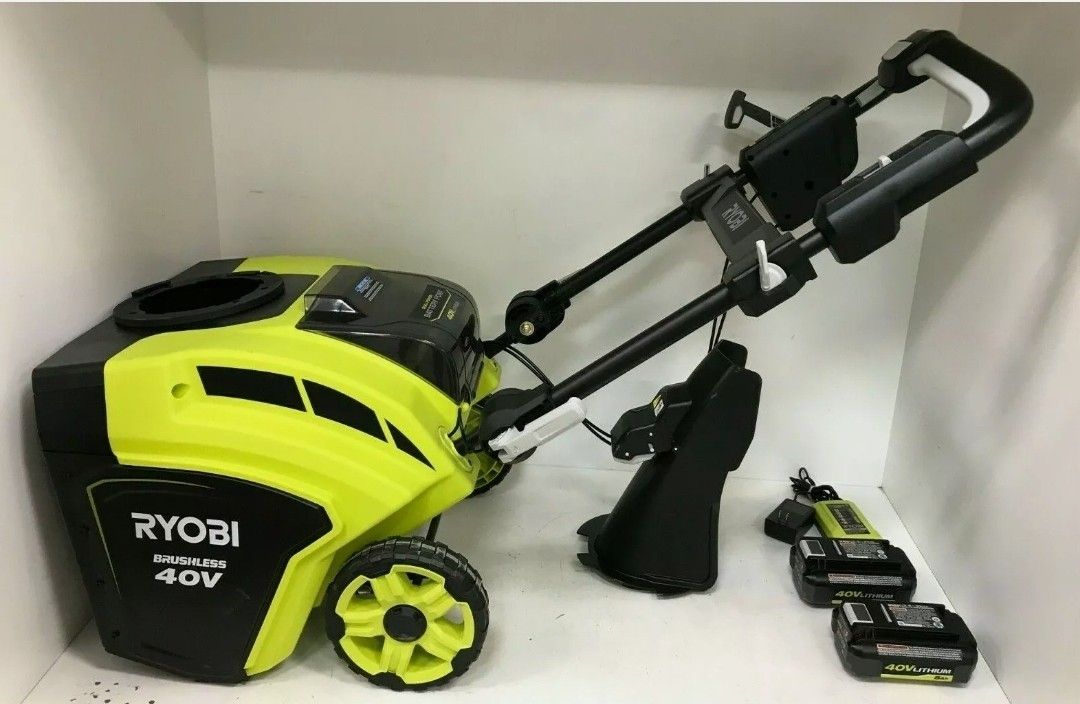Ryobi RY40860 21 40V Brushless Cordless Snow Blower KIT, GR