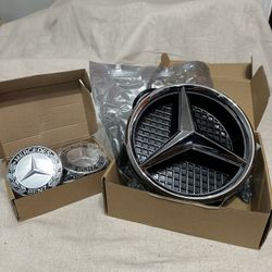 Mercedes Benz Lighted Emblem & Replacement Wheel Caps