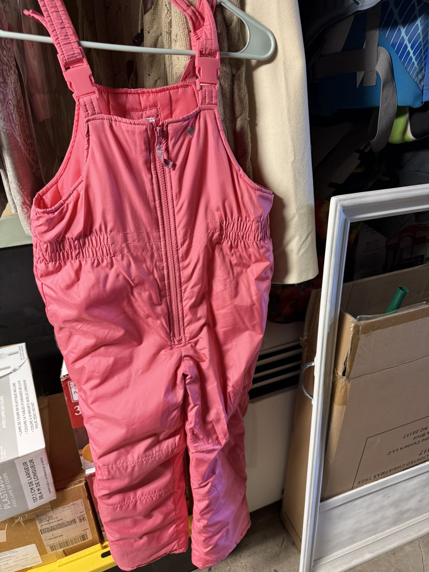 Girls Snowbib Boots And Mittens