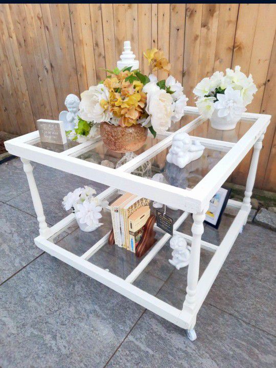 Adorable Repurposed/Upcycled Farmhouse Table/Coffee Table/End Table/Night Stan