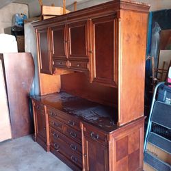 Large Office Desk With Hutch And Wood File Cabinets With Hutch