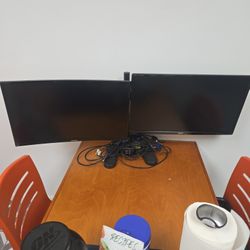 Dual MONITOR STAND With 2 MONITORs
