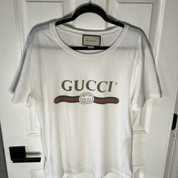Oversize Washed T-shirt with Gucci Logo