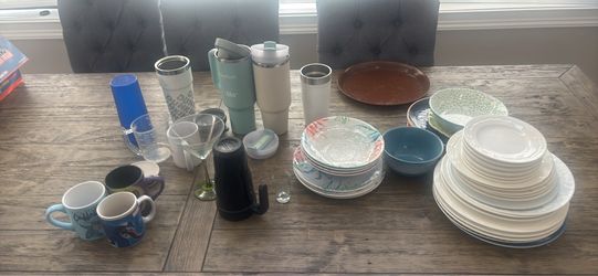 Assorted dishes and cups