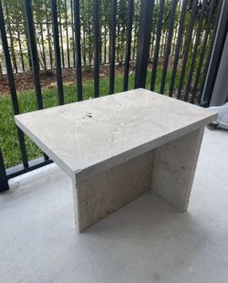 Outdoor Travertine Coffee Table