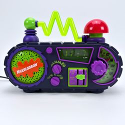 Nickelodeon 1995 Time Blaster Rise & Slime Alarm Clock AM/FM Radio Vintage Parts