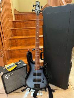 Ibanez SR250 Active Bass (Mint) w/ Fender Rumble 15, Hardshell Case