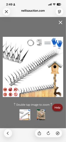 GRECOMEIN Bird Spikes 3.2 FT Stainless Steel Bird & Squirrel Deterrent