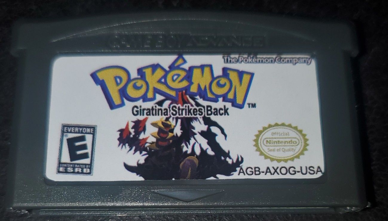 Pokemon Giratina Strikes Back Custom ROM GBA Gameboy Advance Video Game Cartridge