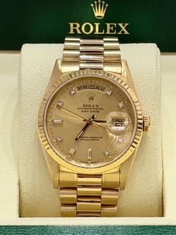 Rolex 36mm Presidential Day Date Model 18238 18KT Gold Watch