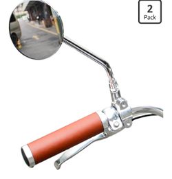 Set of 2 Vintage Bike Mirror Metal bicycle mirrors for handlebars Rearview Mirror Cruiser Bike Mirror Electric Bike mirror Side Mirror Galvanized Stee