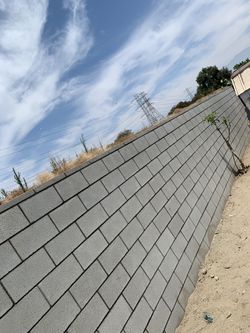 Concrete block walls