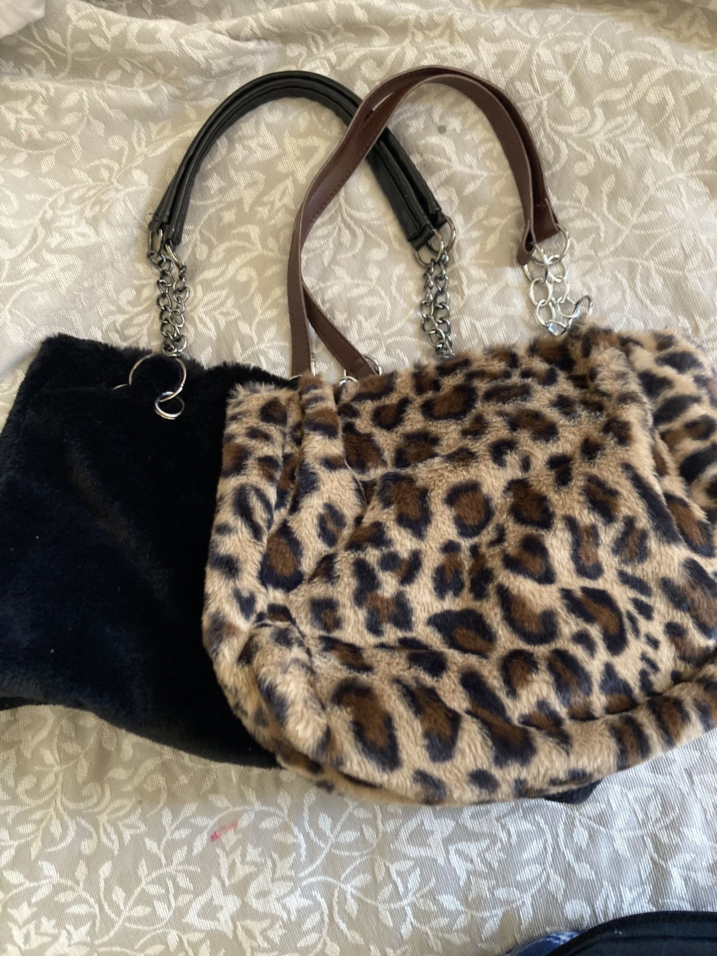 2 y2k furry bags set