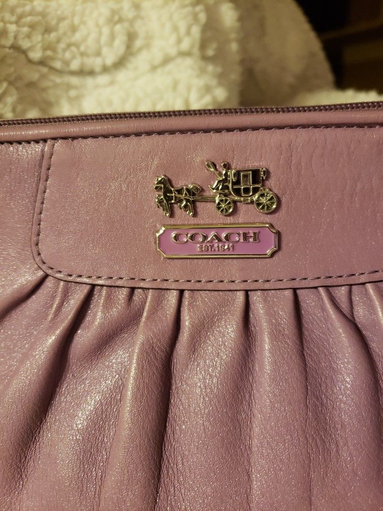 COACH Leather Wristlet