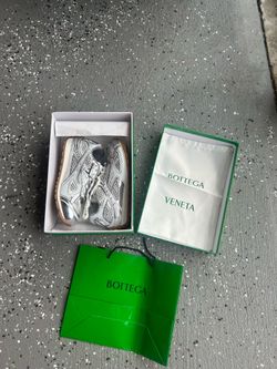 Silver Bottega Sneakers
